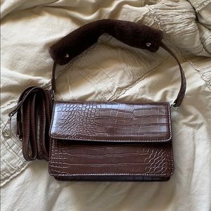 Princess Polly Brown Faux Leather Handbag